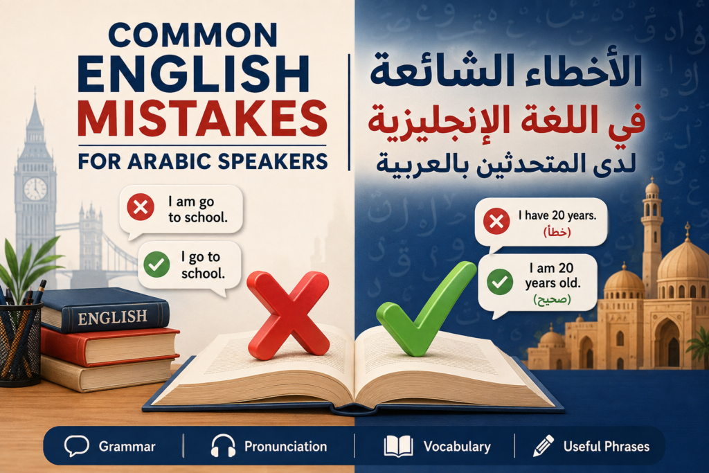 Common English Mistakes for Arabic Speakers